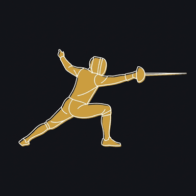 Epee target area diagram